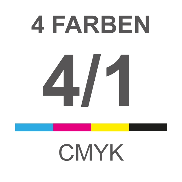 SD-Satz 2-fach A6 4/1-farbig CMYK