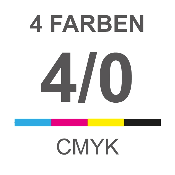 SD-Satz 4-fach A4 4/0-farbig CMYK