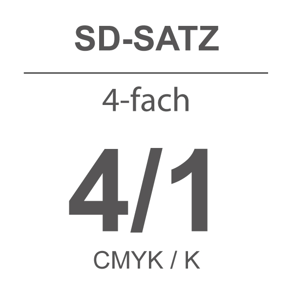 SD-Satz 4-fach A5 4/4-farbig CMYK